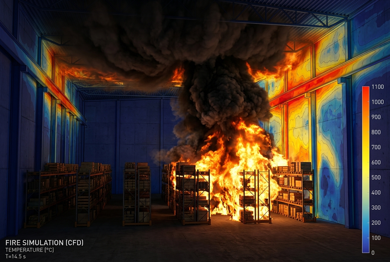 Smoke & Fire Ventilation FDS Simulation